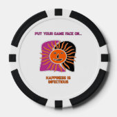 Das lächelnde Sonnengesicht   Pokerchips (Vorderseite)