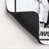 Das lachende HundeRetro Foto Mousepad (Ecke)