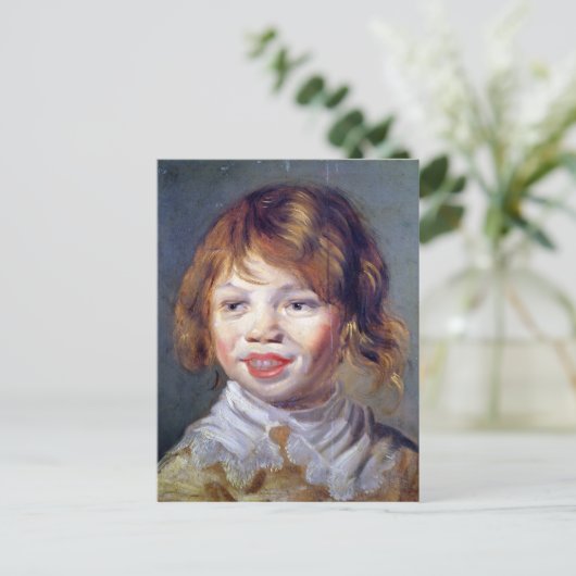 Das lachende Kind Postkarte (Stehend Vorderseite)