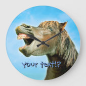 Das lachende Pferd Große Wanduhr (Vorderseite)