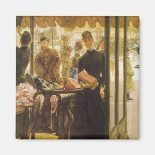 Das Ladenmädchen von James Tissot, viktorianische Magnet