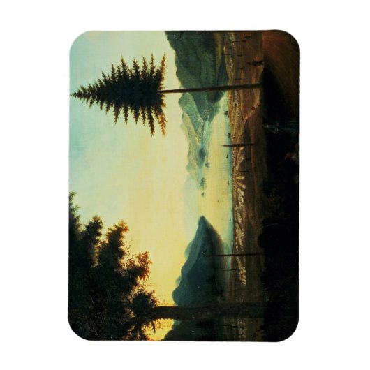 Das Lager am George-See, New York, 1759 (Öl Magnet (Vertikal)