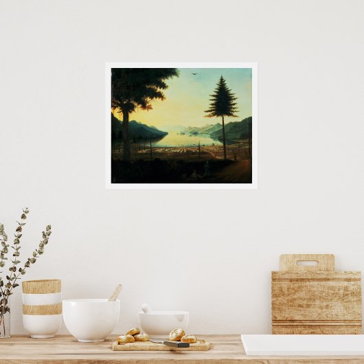 Das Lager am George-See, New York, 1759 (Öl Poster (Küche)