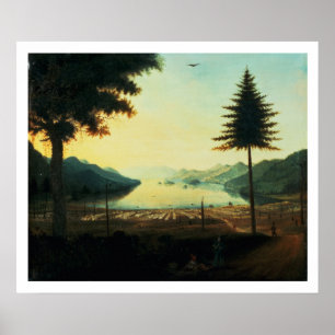 Das Lager am George-See, New York, 1759 (Öl Poster