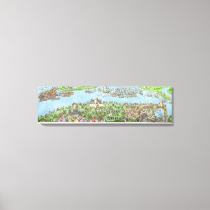 Das Lager der englischen Kräfte Leinwanddruck