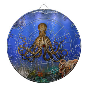 Das Lager der Kraken - bunt Dartscheibe