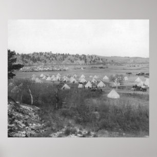 Das Lager des allgemeinen Baches nahe Kiefer Ridge Poster