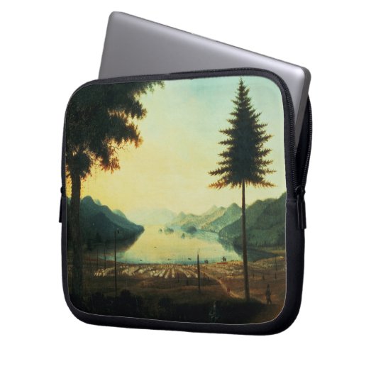 Das Lager in See George, New York, 1759 (Öl Laptopschutzhülle (Vorderseite Links)