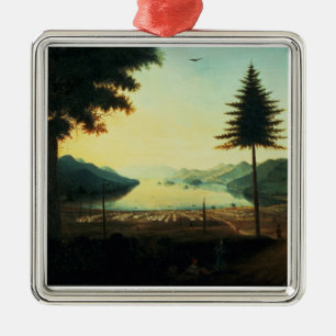 Das Lager in See George, New York, 1759 (Öl Ornament Aus Metall