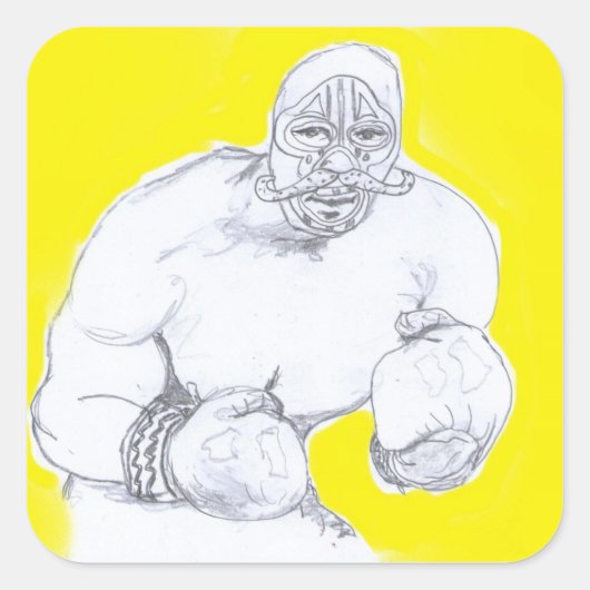 Das Lager Quadratischer Aufkleber (Vorderseite)