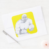 Das Lager Quadratischer Aufkleber (Umschlag)