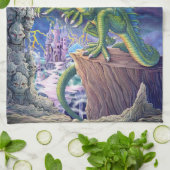 Das Lager-Tuch des Drachen Geschirrtuch (Gefaltet)