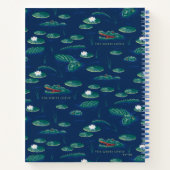 Das Lagoon-Muster des weißen Lotus Alligator Notizblock (Rückseite)