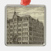 Das lakeside-Gebäude, Chicago Silbernes Ornament (Vorne)