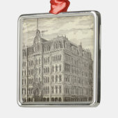 Das lakeside-Gebäude, Chicago Silbernes Ornament (Links)