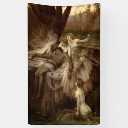 Das Lament für Lcarus von Herbert Draper 1898 Banner (Vertikal)