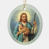 Das Lamm der Gott-Gewohnheits-Verzierung Keramik Ornament (Links)