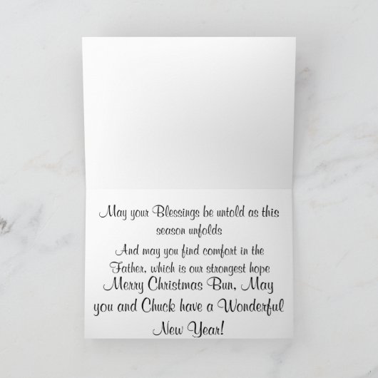 Das Lamm Gottes! Feiertagskarte (Innenseite)