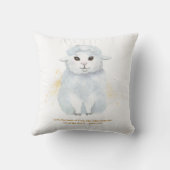 Das Lamm Gottes illustriert das Kinderzimmer der K Kissen (Rückseite)