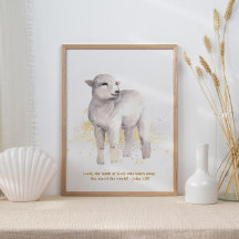 Das Lamm Gottes illustriert das Kinderzimmer der K