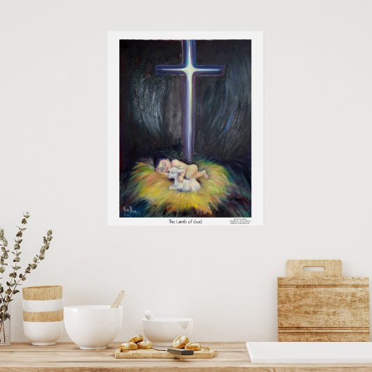 Das Lamm Gottes Poster (Küche)