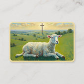 Das Lamm und die heilige Kreuzung Visitenkarte (Vorderseite)