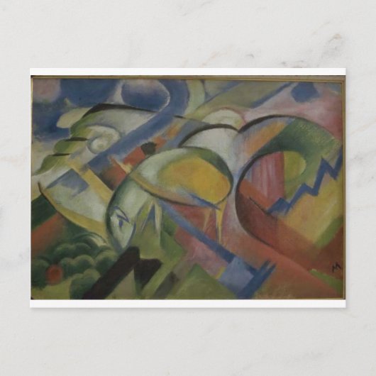 Das Lamm von Franz Marc Postkarte (Vorderseite)