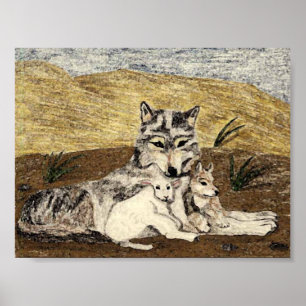 Das Lamm wird sich mit dem Wolf hinlegen Poster