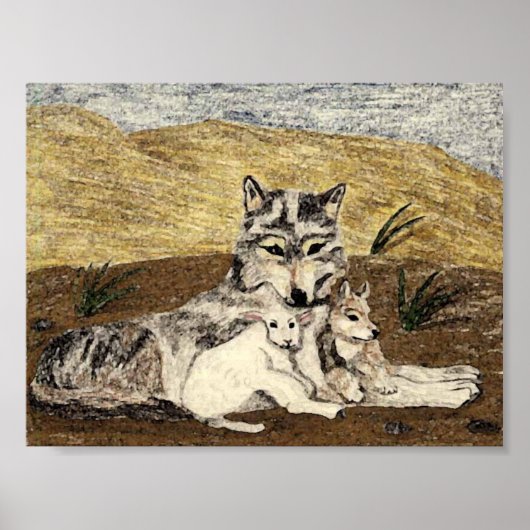 Das Lamm wird sich mit dem Wolf hinlegen Poster (Vorne)