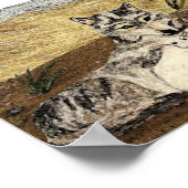 Das Lamm wird sich mit dem Wolf hinlegen Poster (Ecke)