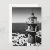 Das Lampenschirm eines Leuchtturms | Bømlo Norwege Postkarte (Vorne/Hinten)