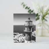 Das Lampenschirm eines Leuchtturms | Bømlo Norwege Postkarte (Stehend Vorderseite)