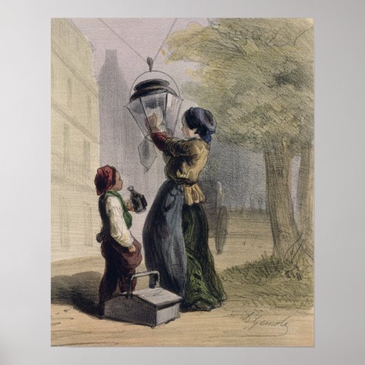 Das Lamplighter von "Les Femmes de Paris" Poster (Vorne)