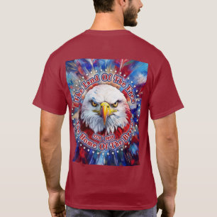 Das Land der Freien Die Heimat von Roter Adler Feu T-Shirt