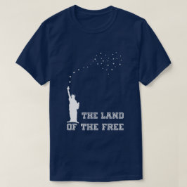 Das Land der freien eleganten Patriotik T-Shirt
