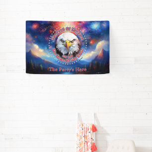 Das Land der Freien Home Brown Eagle Feuerwerk M Banner
