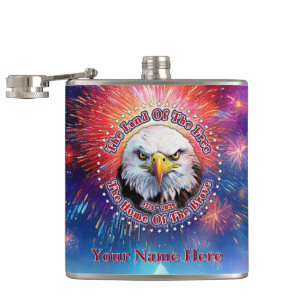 Das Land der Freien Home Brown Eagle Feuerwerk M Flachmann