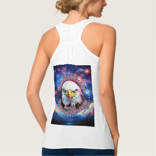 Das Land der Freien Zuhause Brauner Adler Feuerwer Tank Top