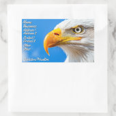 Das Land der Freien, Zuhause der Tapferen Rechteckiger Aufkleber (Tasche)