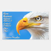 Das Land der Freien, Zuhause der Tapferen Rechteckiger Aufkleber (Vorderseite)