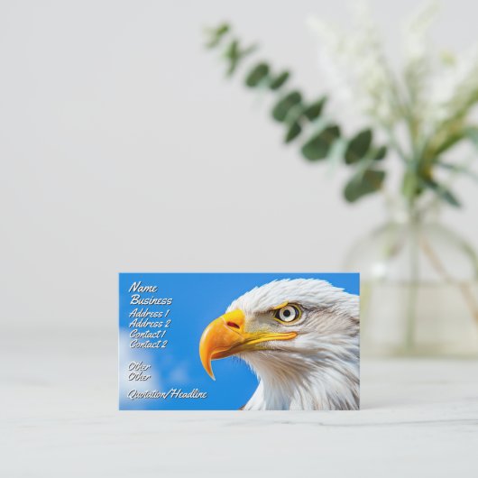 Das Land der Freien, Zuhause der Tapferen Visitenkarte (Stehend Vorderseite)