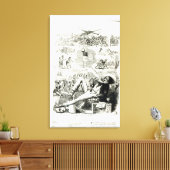 Das Land der Freiheit" Leinwanddruck (Insitu (Wohnzimmer))