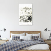 Das Land der Freiheit" Leinwanddruck (Insitu (Schlafzimmer))