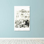 Das Land der Freiheit" Leinwanddruck (Insitu (Holzboden))