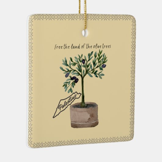 Das Land der Olivenbäume Keramikornament (Rechts)