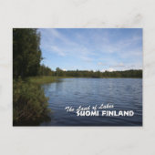 Das Land der Seen: Suomi Finnland Postkarte (Vorderseite)