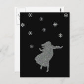 Das Land des Schnees Postkarte (Vorne/Hinten)