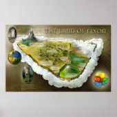 Das Land Elyon | Map Poster (Vorne)