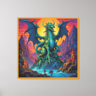 Das Land ist der Drache Leinwanddruck