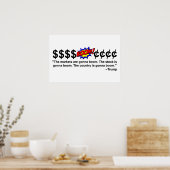 Das Land ist ein boomendes Poster (Küche)